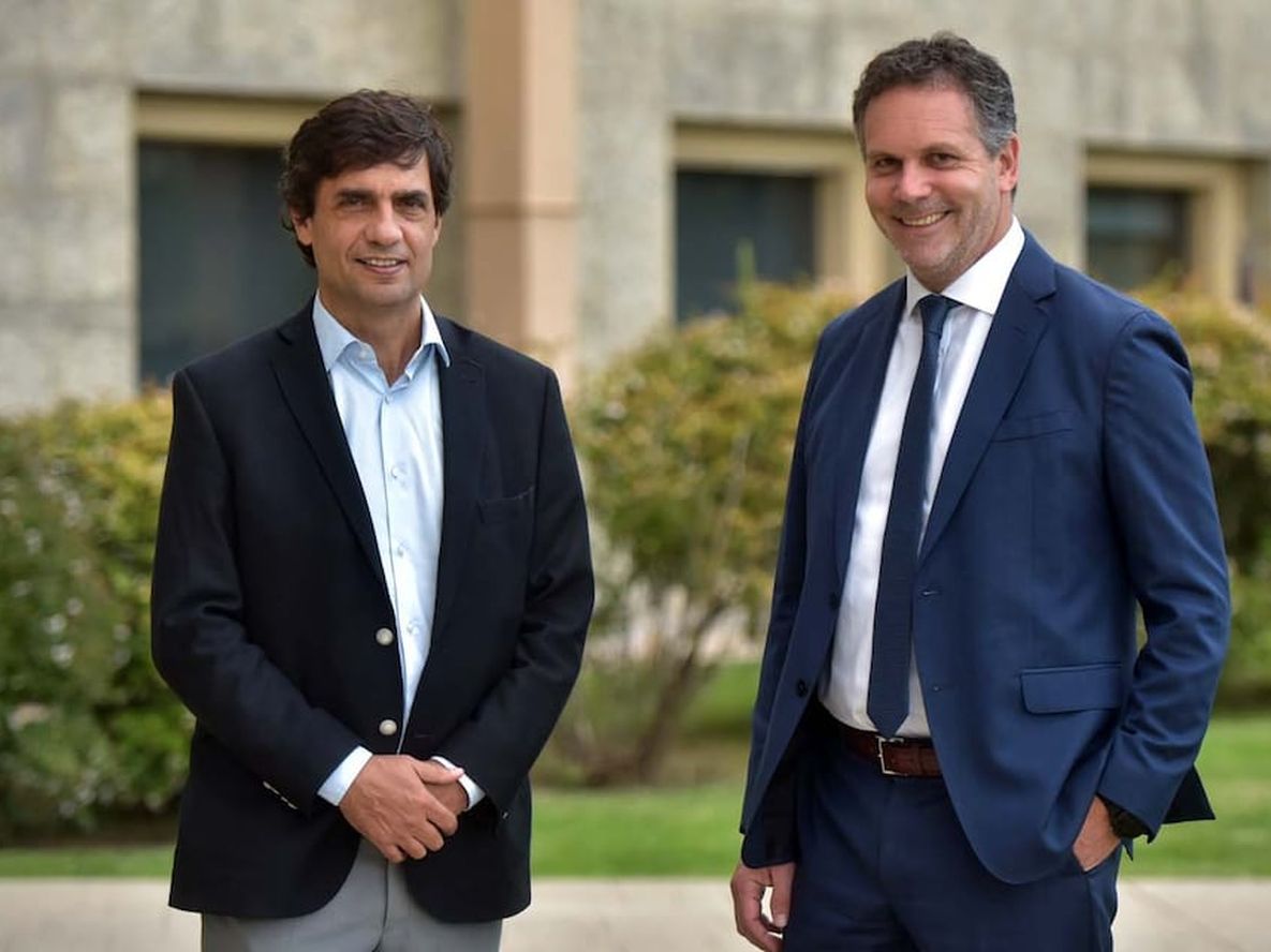 Hernán Lacunza y Guido Sandleris economistas (Facundo Luque / La Voz)
