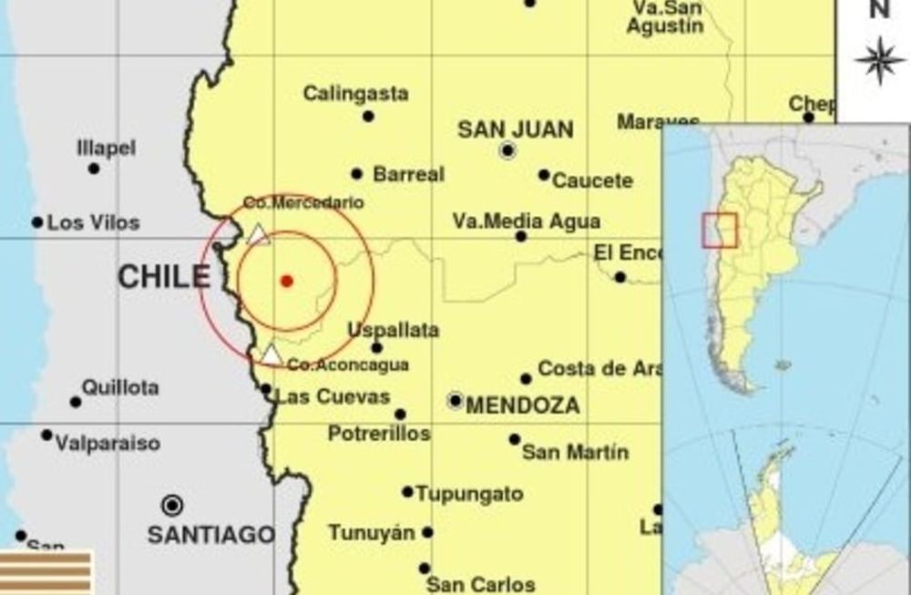 Tembló en San Juan y se sintió con fuerza en Mendoza