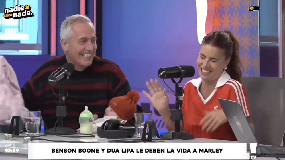 Captura de Flor y Marley en streaming. (archivo)