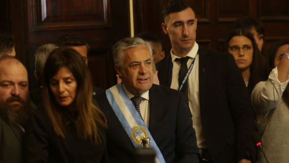 Alfredo Cornejo hizo eje en la seguridad a la hora de los anuncios y aseguró que su gobierno tiene un plan consistente.