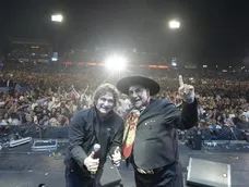 En el marco del tour de la gratitud Javier Milei estuvo semanas atrás en el escenario del festival de Jesús María junto al Chaqueño Palavecino.