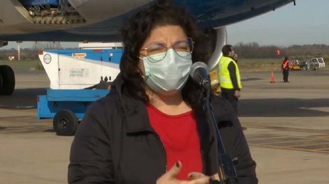 Los Andes | Carla Vizzotti volvió de Rusia con más Sputnik V - Captura