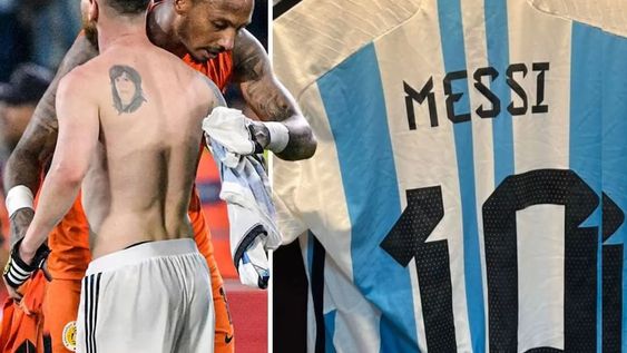 Eloy Room intercambio su camiseta con la de Messi