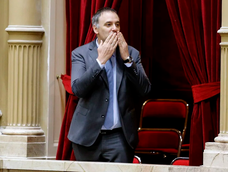 El jefe de Gabinete, Manuel Adorni, en el Congreso de la Nación. (archivo) El jefe de Gabinete, Manuel Adorni, en el Congreso de la Nación. (archivo)