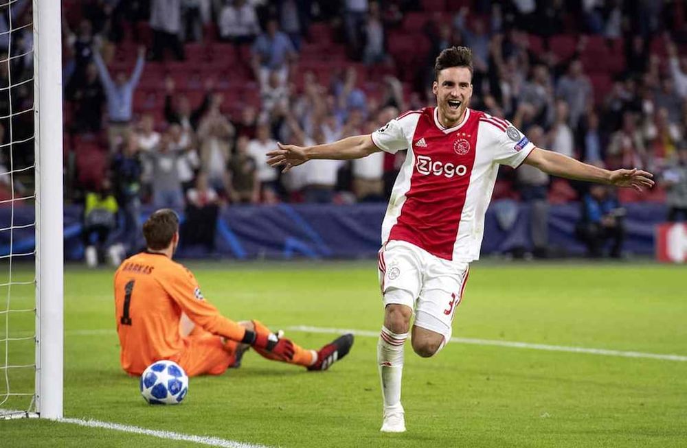 Champions League: Tagliafico se vistió de goleador en el debut del Ajax