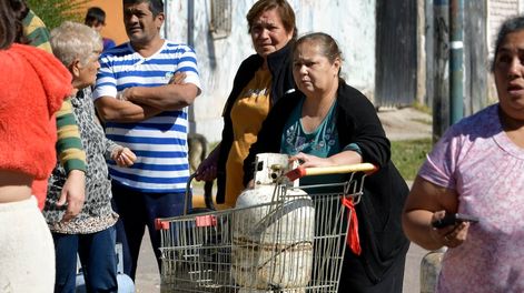 Distribución y comercialización del gas en garrafas en el centro de cargas en Carril Rodríguez Peña, / Foto:  Archivo Los Andes