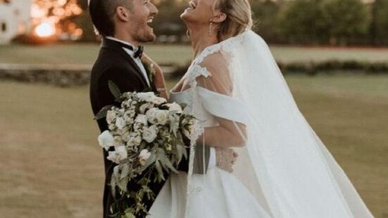 El músico y la influencer dieron el sí -entre estrictos protocolos de salud y seguridad- en un imponente haras de la provincia de Buenos Aires. (Gentileza)