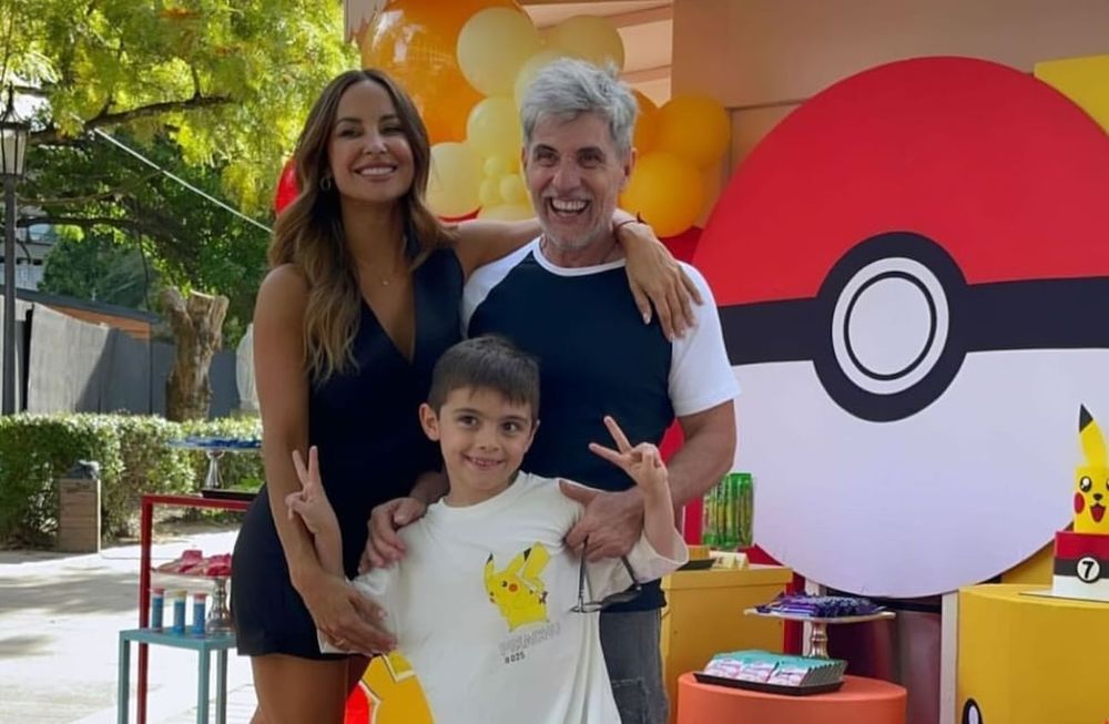 El cumpleaños de Valentín, el hijo de Lourdes Sánchez y del “Chato” Prada.