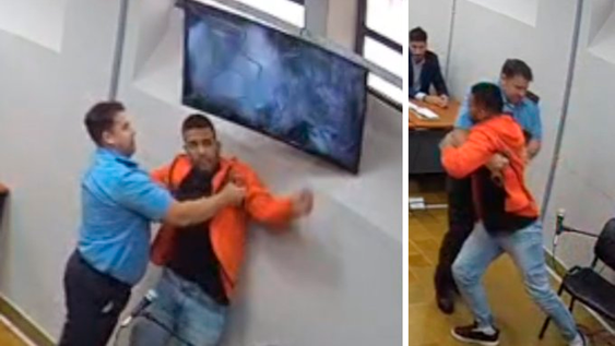 Un preso intentó agredir a un fiscal durante una audiencia en San Juan.