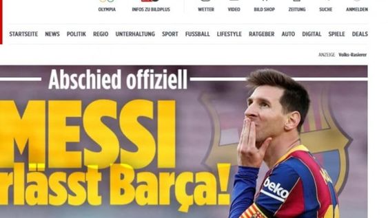 La portada del Diario Bild (Alemania), La portada del Diario Bild (Alemania),