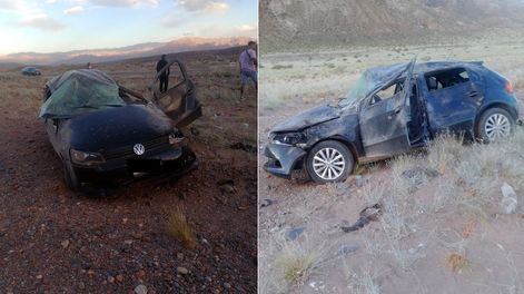 Los Andes | Choque en la ruta7: así quedó uno de los vehículos (Prensa Gendarmería Nacional)