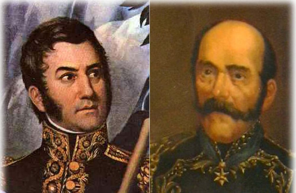 Obsequio personal del  Gral. San Martín al Gral. Las Heras