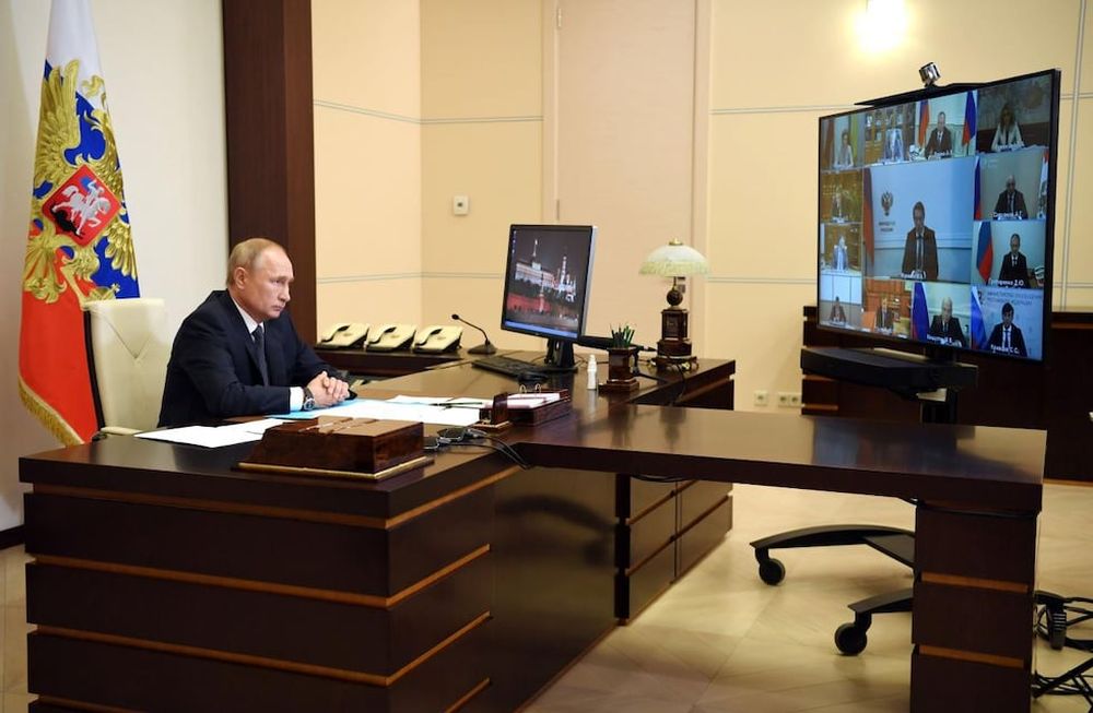 Presidente ruso Vladimir Putin, aislado. Gentileza / Ultima Hora