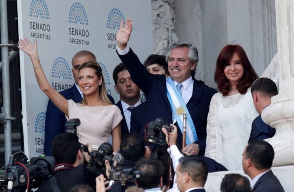 Fabiola Y&aacute;&ntilde;ez, Alberto Fern&aacute;ndez y Cristina Fern&aacute;ndez