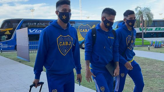 El plantel de Boca Juniors, ya está en la provincia de Córdoba a la espera del duelo con Tigre por la gran final de la Copa de la Liga Profesional. / Gentileza.