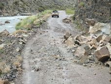 Cerraron el Cañón del Atuel por las lluvias: qué otras rutas de Mendoza están intransitables.