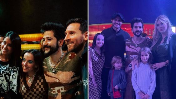 Messi, Antonella Rocuzzo, Wanda Nara, Mauro Icardi en el recital de Camilo y Evaluna Messi, Antonella Rocuzzo, Wanda Nara, Mauro Icardi en el recital de Camilo y Evaluna