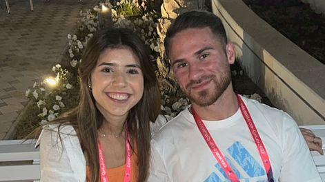 Camila Mayan y Alexis Mac Allister vivían juntos en Londres.