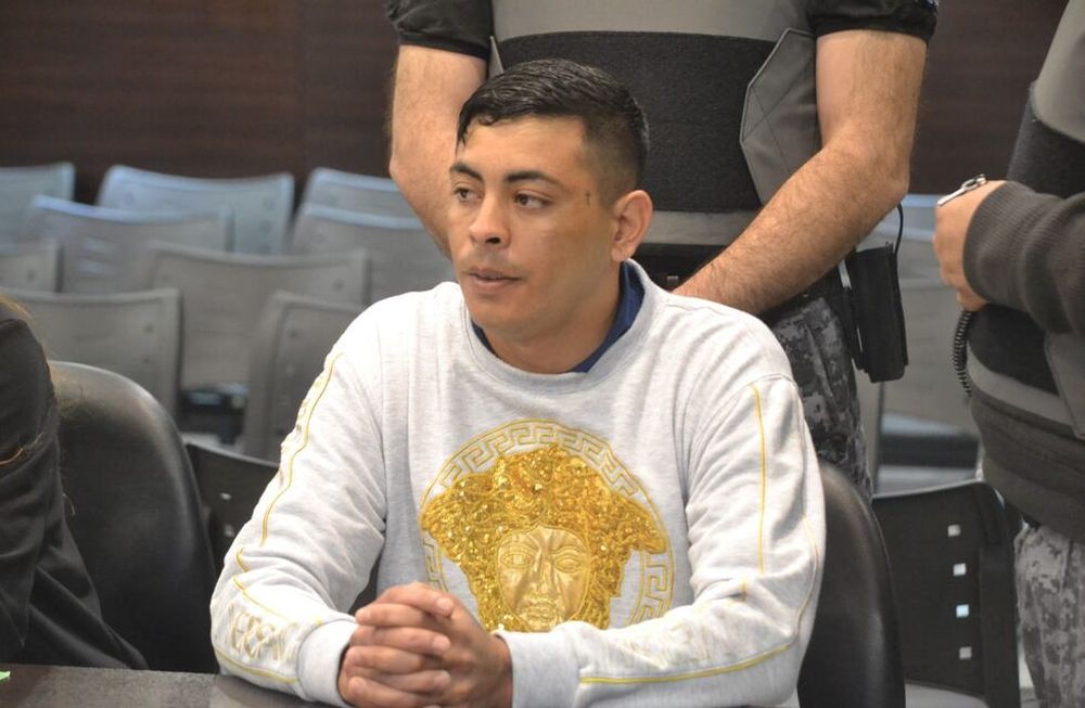 Erik Suazo, único acusado por el homicidio de Carlos Gruini, durante el juicio. | Foto: Prensa Poder Judicial de Mendoza