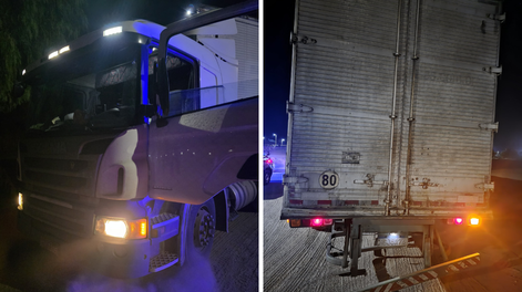 san martin: detuvieron a un conductor brasileno que manejaba un camion con casi 3 gramos de alcohol en sangre
