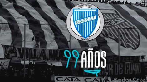 El particular saludo de la Liga Profesional de Fútbol a Godoy Cruz por su aniversario
