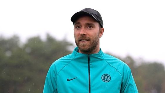 Christian Eriksen en el entrenamiento de Inter (Prensa Inter)