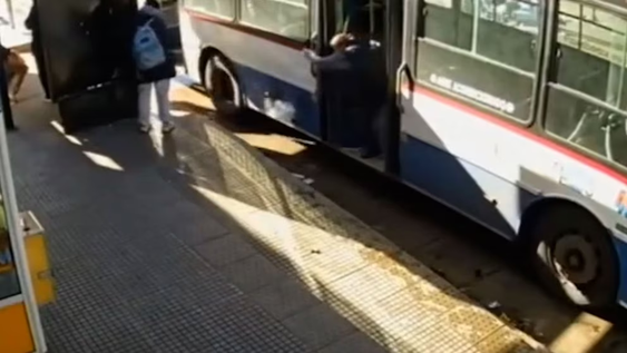 Una jubilada fue arrastrada por un colectivo al intentar bajar y todo quedó filmado. &nbsp;