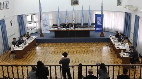 En sesión. Reciento del Concejo Deliberante de San Rafael.