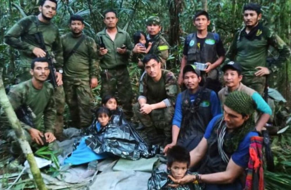 El mundo celebró la aparición con vida de los niños colombianos. Foto: Twitter / @nytimes