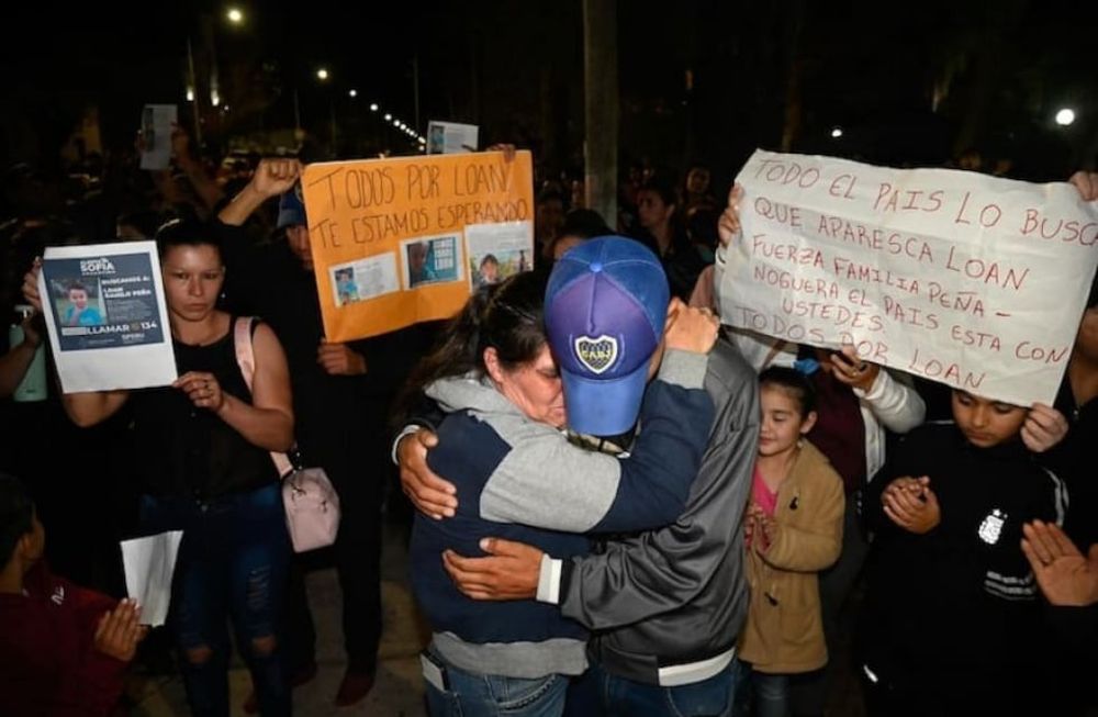 Vecinos del pueblo 9 de Julio, en Corrientes, marcharon para pedir por la aparición de Loan. Imagen gentileza Corrientes Hoy.