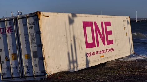 Un contenedor encalló en Puerto Madryn&nbsp;