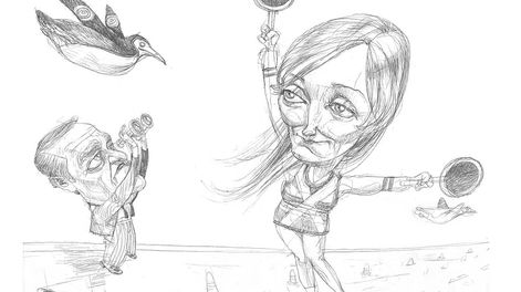 Anabel Fernández Sagasti apostó a las figuras nacionales como estrategia de campaña en Mendoza. Ilustración: Gabriel Fernández.