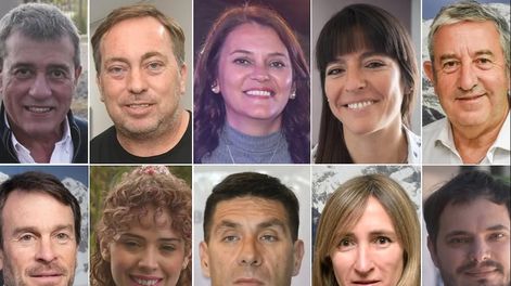 Diputados nacionales por Mendoza. Adolfo Bermejo, Martín Aveiro, Liliana Paponet, Pamela Verasay, Julio Cobos, Lisandro Nieri, Lourdes Arrieta, Facundo Correa Llano, Mercedes Llano y Álvaro Martínez.