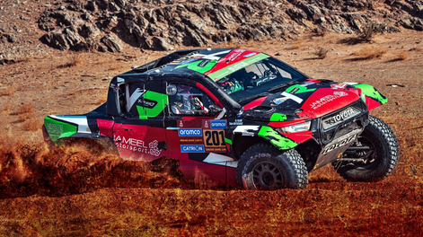 Yazeed Al-Rajhi abandona el Dakar.