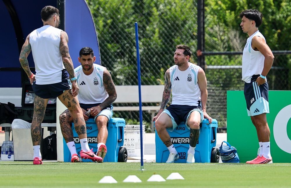 Entrenamiento de la Selecci&oacute;n Argentina.