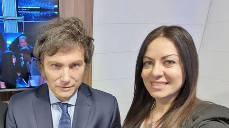 El presidente Javier Milei y la ministra de Capital Humano, Sandra Pettovello. (Gentileza)