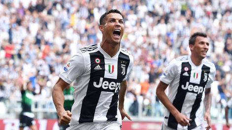 Con doblete de Ronaldo, la Juventus le ganó al Sassuolo