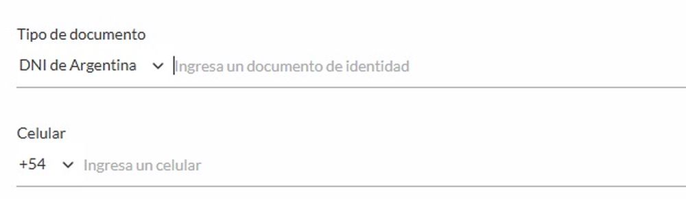 Buy online at Falabella Chile with an Argentine ID