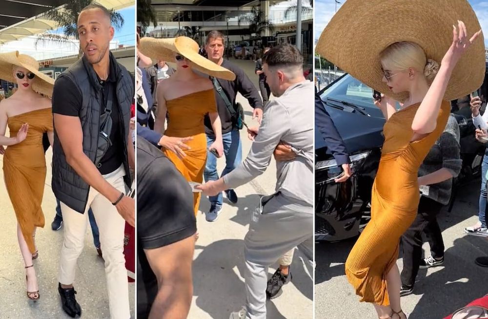 La argentina Anya Taylor-Joy vivió un incómodo momento mientras llegaba con todo el glamour al Festival de Cine de Cannes. Foto: Captura de video
