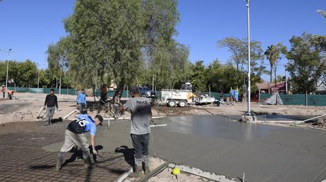 Barrio 3º UNIMEV: la Municipalidad de Guaymallén avanza con la recuperación integral de la plaza Las Tonadas