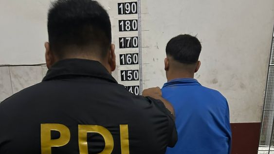 &nbsp;R.J.M, de 20 años, fue detenido en SanRafael, como presunto autor de una riña donde terminó gravemente herido un joven de 17 años, en la puerta del boliche Bruto. Gentileza Ministerio de Seguridad y Justicia.&nbsp;