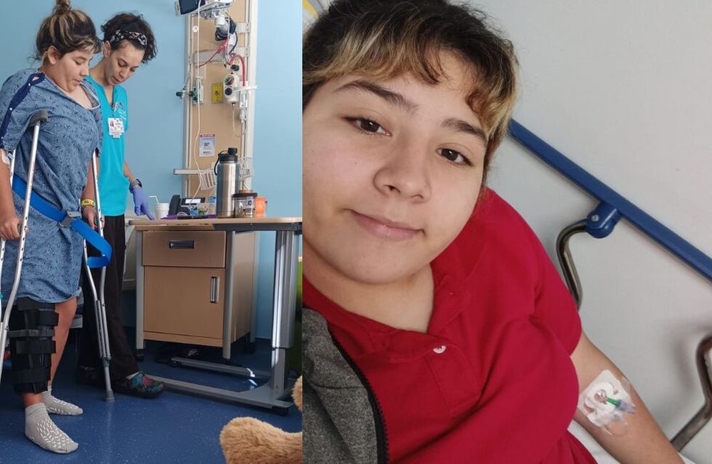 Un accidente en moto le generó cáncer de hueso y su abuela necesita viajar a Estados Unidos para acompañarla. Foto: Gentileza Mabel Fortugno