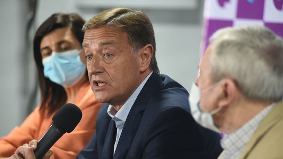 El gobernador Rodolfo Suárez volvió a la actividad ayer, tras la licencia que se tomó para operarse de una arritmia cardíaca. Prensa Frente Cambia Mendoza