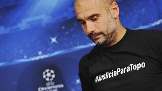 Pep Guardiola, sancionado por la UEFA por pedir justicia para un periodista argentino