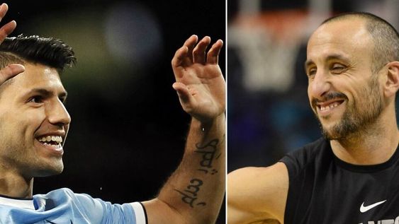 El Kun Agüero pidió votar a Ginóbili para el Juegos de las Estrellas de la NBA