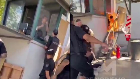 Drama en Rosario: un hombre se prendió fuego frente a una empresa en reclamo de sueldos adeudados
