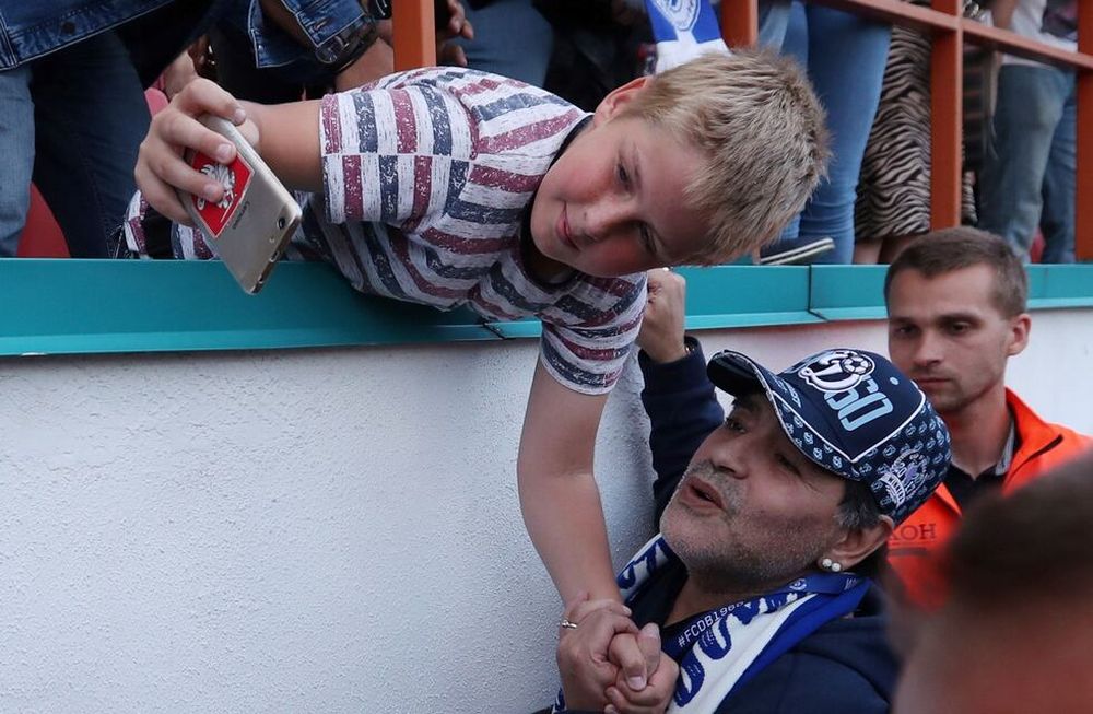 Maradona y su día de locura en Bielorusia