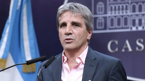 El ministro de Economía, Luis Caputo.