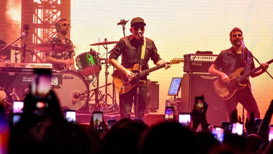 Un momento del show de Andrés Calamaro en Mendoza. Foto: gentileza Pablo Pérez.