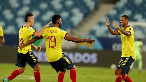 El gol de Edwin Cardona le dio la ventaja a Colombia sobre Ecuador. / Gentileza.